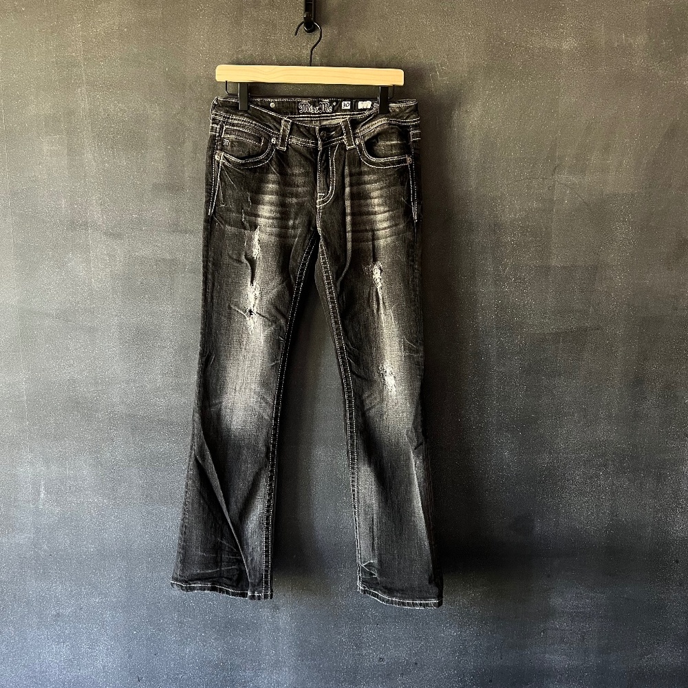Miss Me Bootcut Black Faded Jeans SIZE 30